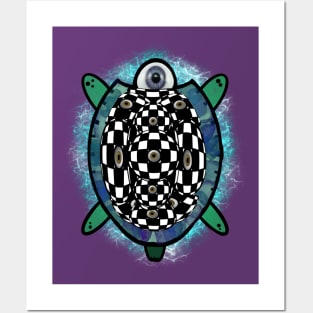 Trippy Tortoise Posters and Art